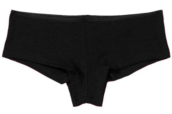BY THE CASE THESE ARE ONLY $3.29 PER PIECE - Blank Black Boyshorts