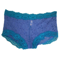All Lace Purple with Teal Trim
