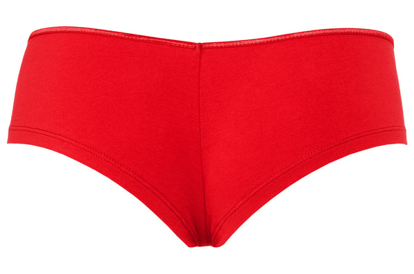 BY THE CASE THESE ARE ONLY $3.29 PER PIECE - Blank Red Boyshorts - TRUE TO SIZE