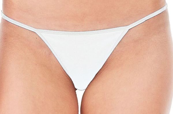 BY THE CASE THESE ARE ONLY $1.75 PER PIECE - Blank White String Style Thongs - TRUE TO SIZE